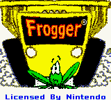 Frogger title screen for GameBoy Color